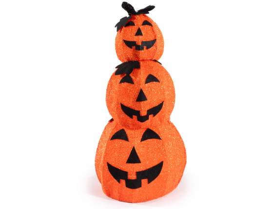 Set de 3 dovleci de Halloween stivuibili cu miez metalic