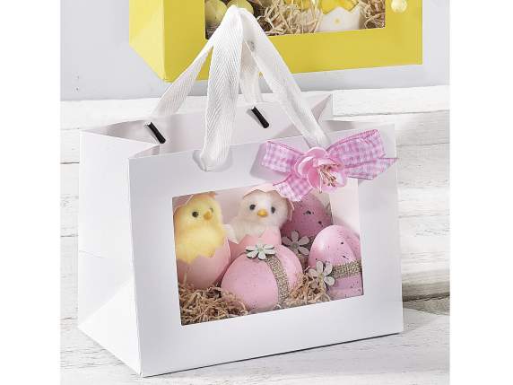 Petite enveloppe horizontale en papier coloré avec fenêtre