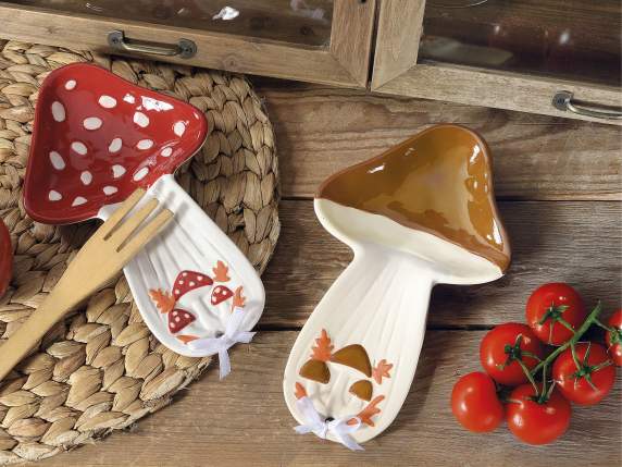 Suport lingura ceramica in forma de ciuperca