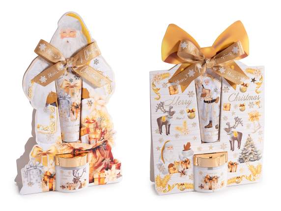 Set cadou de Craciun cu crema pentru maini si picioare
