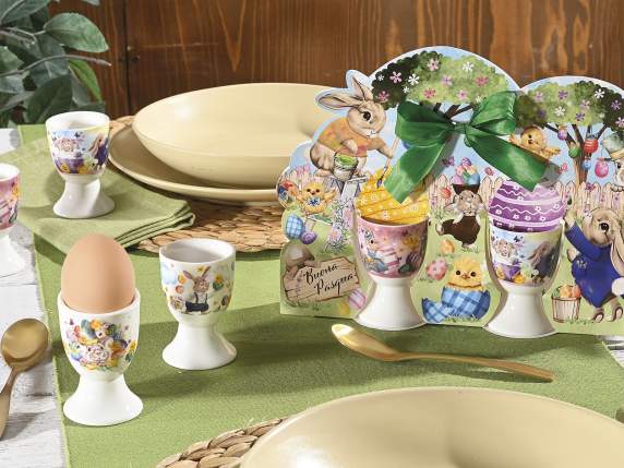 Pachet cadou 2 pahare din portelan decoratiuni pascale
