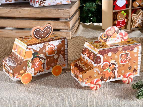 Cutie van din hartie cu decoratiuni din turta dulce