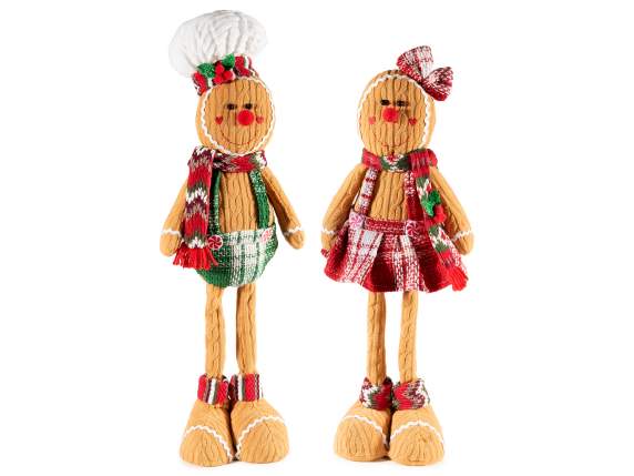 Turta dulce confectionata din stofa cu rochie si esarfa