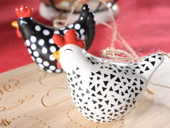 Agățat decorativ din ceramică colorată