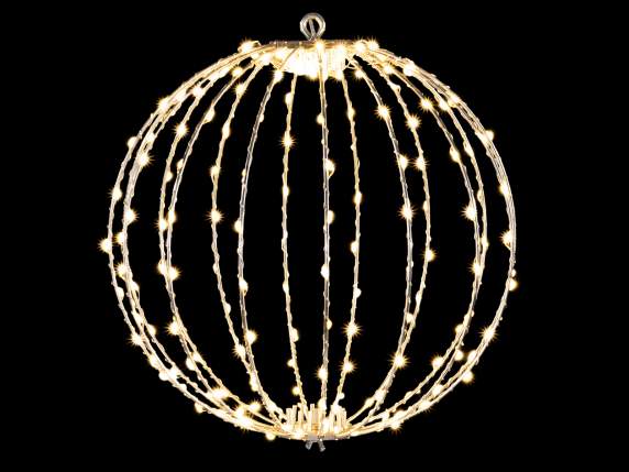 Minge de lumina suspendata cu miez metalic, 192 lumini LED