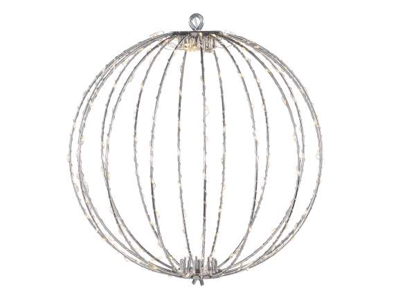 Minge de lumina suspendata cu miez metalic, 192 lumini LED