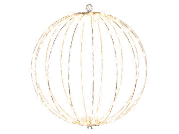 Minge de lumina suspendata cu miez metalic, 192 lumini LED