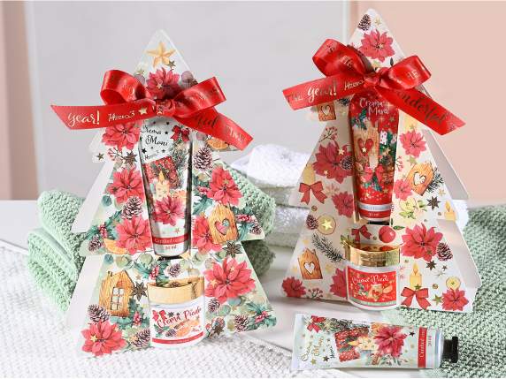 Cutie cadou pentru brad de Craciun cu crema pentru maini