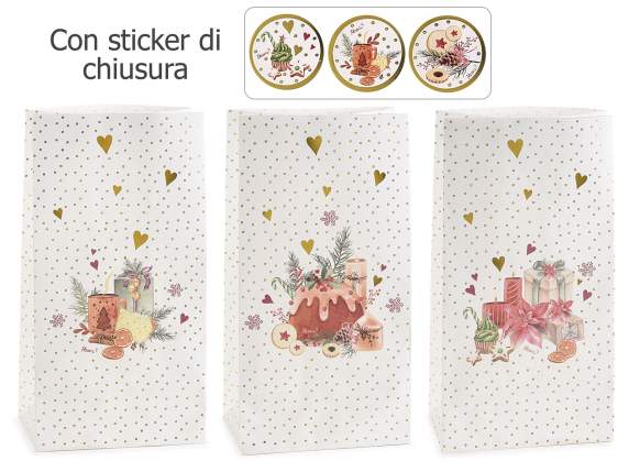 Punga de hârtie cu decoraiuni dulci de Craciun