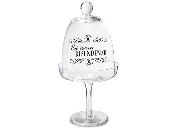 Suport din sticlă transparentă, de calitate alimentară, cu t