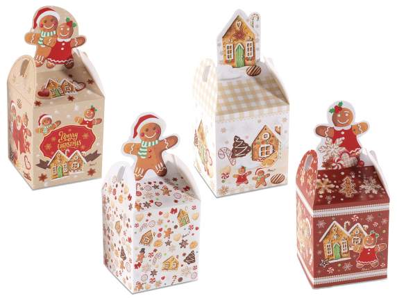 Cutie din hârtie turtă dulce cu decor de închidere