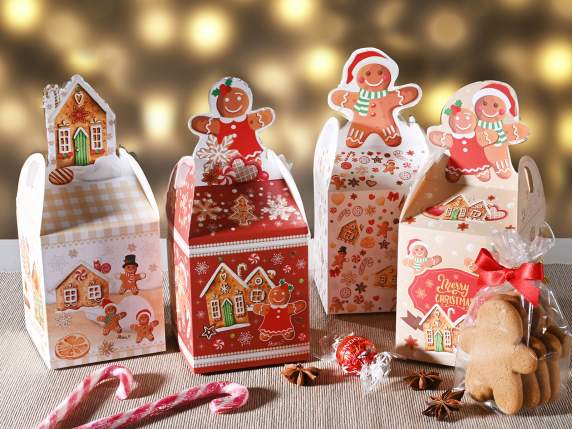 Cutie din hârtie turtă dulce cu decor de închidere
