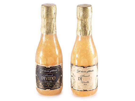 Gel de ducha perfumado con purpurina de 190 ml en botella co