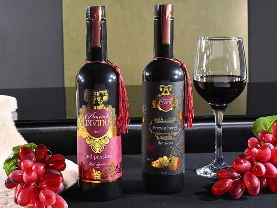 Gel de dus parfumat 530 ml in sticla de vin cu ciucuri