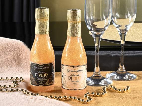 Gel ducha perfumado con purpurina 190 ml en botella