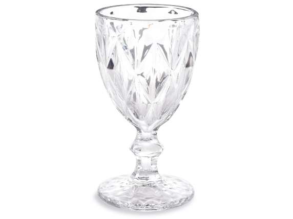 Verre à pied transparent de 250 ml