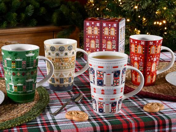 Tasse en porcelaine décorée 400 ml