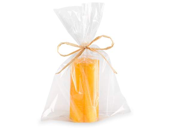 Bougie colorée en forme de fleur en pack individuel