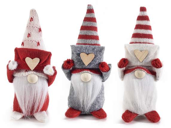 Père Noël en tissu avec une lettre à poser