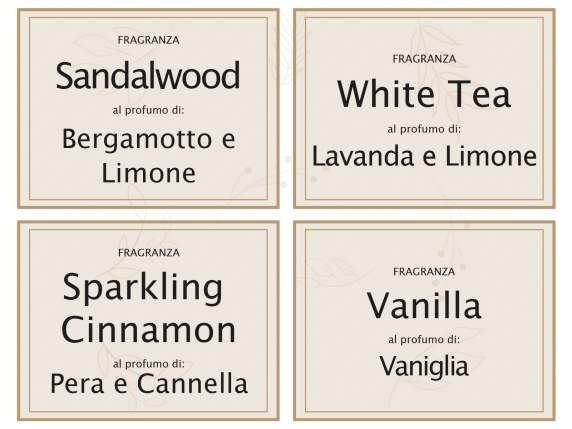 Mini profumatore ambiente 10 ml con stick legno natalizio