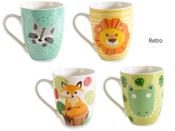 Tazza in porcellana  Kids Animal in confezione regalo