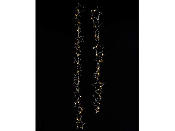 Ensemble de 2 cascades détoiles avec lumières LED