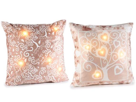 Coussin rembourré amovible avec lumières LED