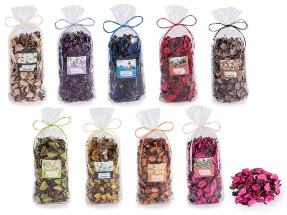 Paquet de 150 g de pot-pourri parfumé avec nœud en raphia