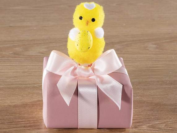 Coffret de 15 poussins décoratifs élégants avec décorations