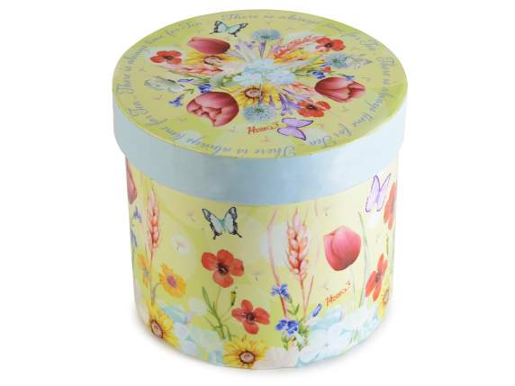 Mug en porcelaine 300 ml avec imprimé floral