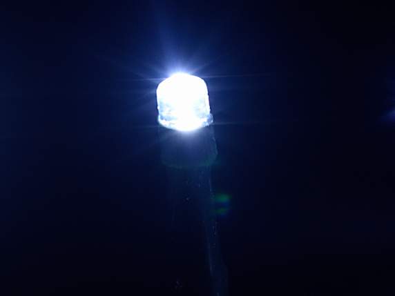 Lichtdraht 12,5 Mt, 500 LED kaltweiß, grüner Draht