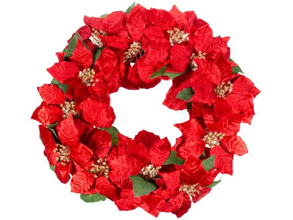 Guirlande détoiles de Noël en tissu artificiel