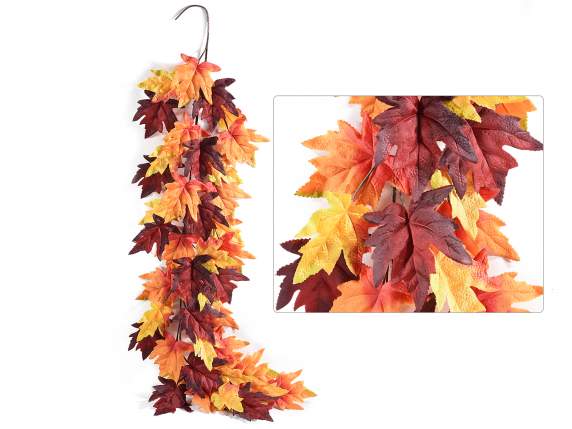 Guirnalda artificial de hojas de otoño