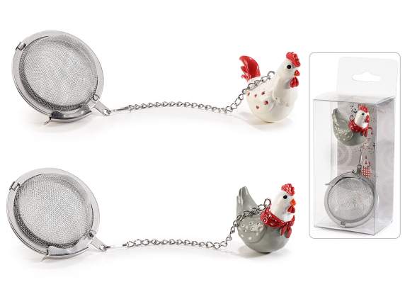 Infuseur en acier avec poule en résine