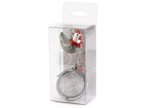Infuseur en acier avec poule en résine