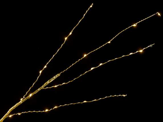 Albero m 1,80H oro, 1300 LED bianco caldo, 225 rami