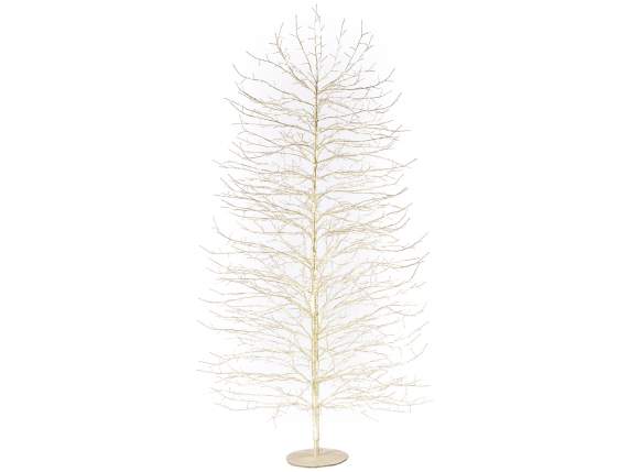 Albero m 2,10H oro, 2700 LED bianco caldo, 270 rami