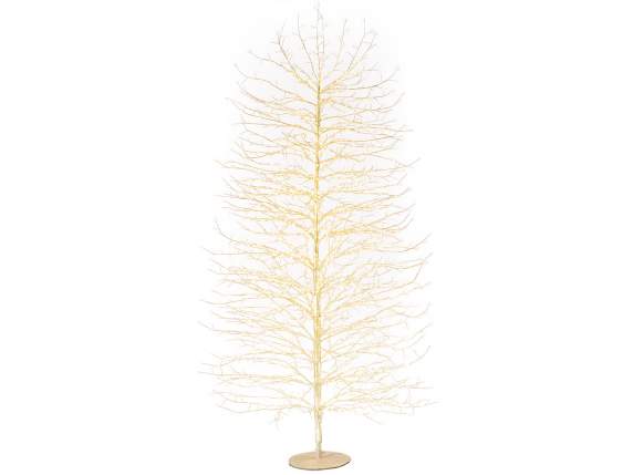 Albero m 2,10H oro, 2700 LED bianco caldo, 270 rami