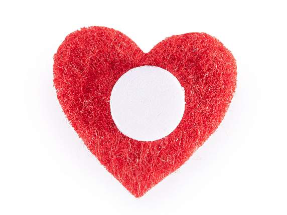 Espositore 144 cuori in panno con strass e biadesivo