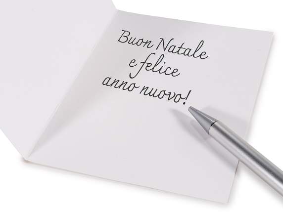 Biglietto auguri natalizio 3D decori pan zenzero con busta