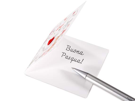 Biglietto auguri San Valentino stampa animaletti con busta