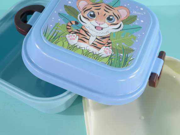Lunch box - porta merenda in polipropilene doppio scomparto