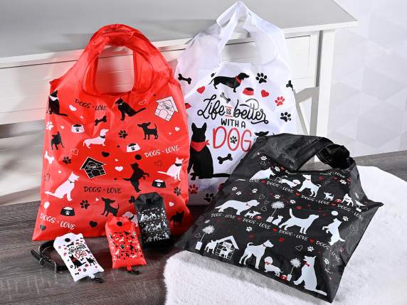Borsa spesa poliestere 12 L richiudibile con custodia