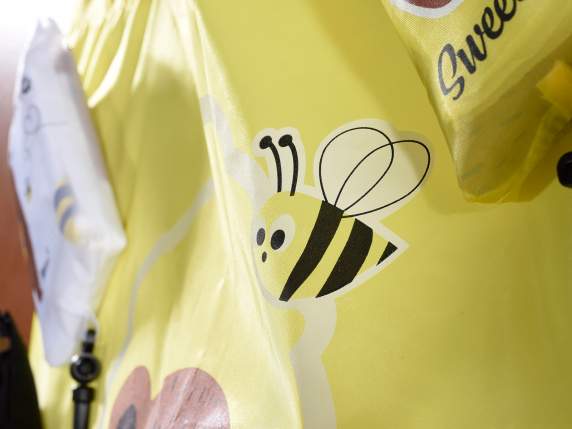 Borsa richiudibile in poliestere con stampa Birba Bear