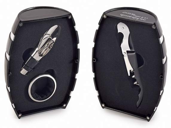 Botte c-3 accessori sommelier per vino in scatola regalo