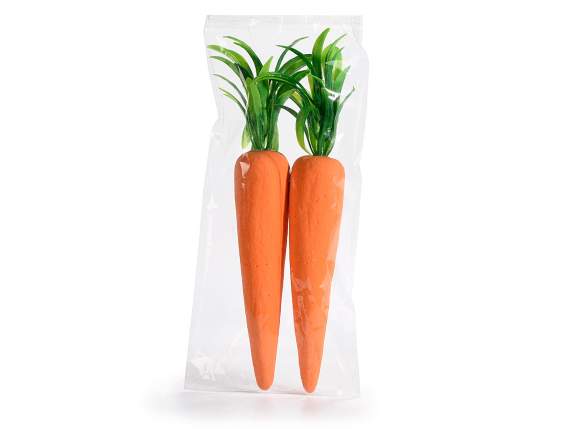 Confezione 2 carote decorative