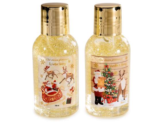 Confezione regalo natalizia con gel doccia glitterato 100 ml