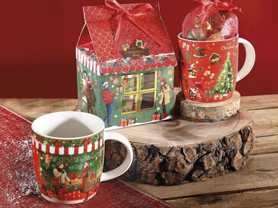 Tazza natalizia in porcellana 350 ml