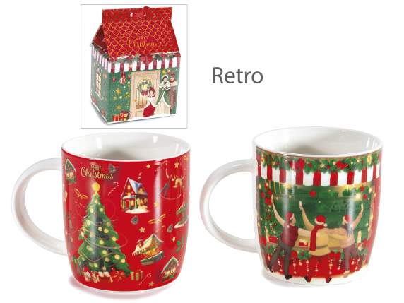 Tazza natalizia in porcellana 350 ml