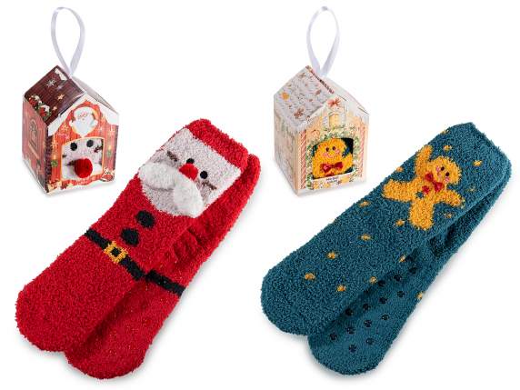 Calza Natale Baker Ross FX787 Calze Grandi In Tessuto - Confezione